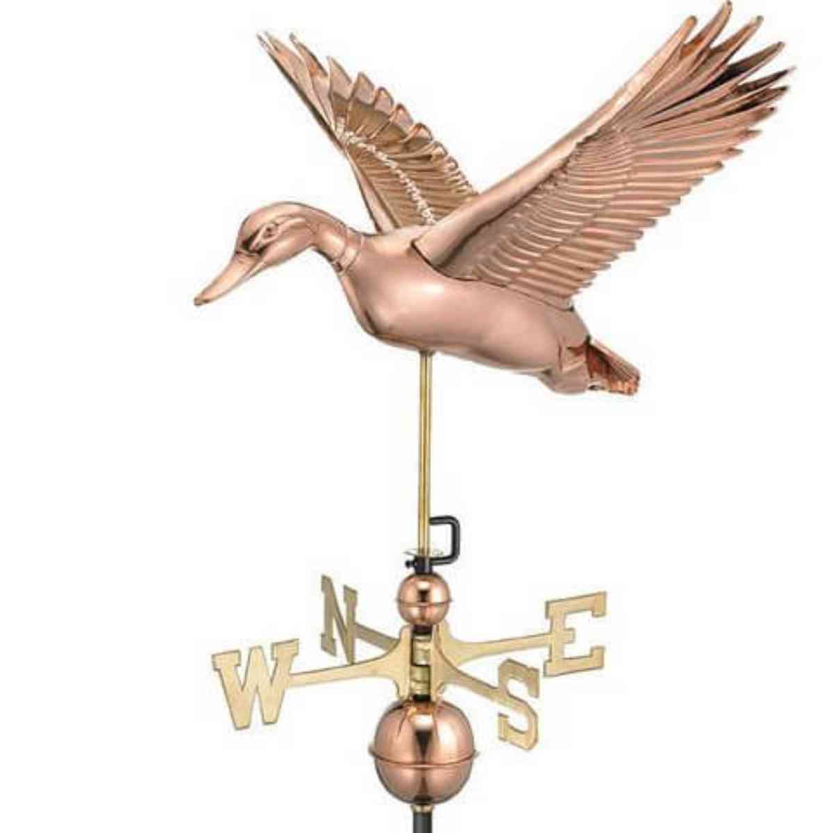 Large Copper Flying Duck Weathervane.jpg Large Copper Flying Duck Weathervane